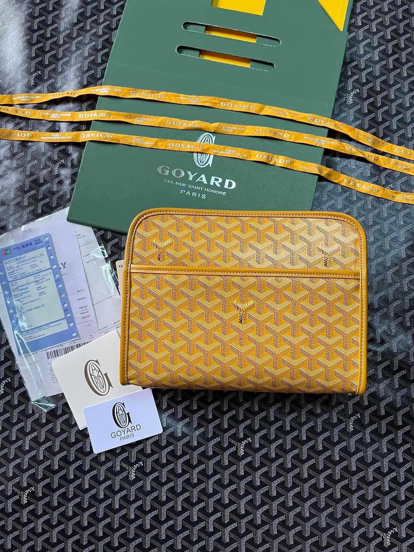 '- Goyard Jouvence Toiletry Bag In Goyardine Canvas 8 Colors✨