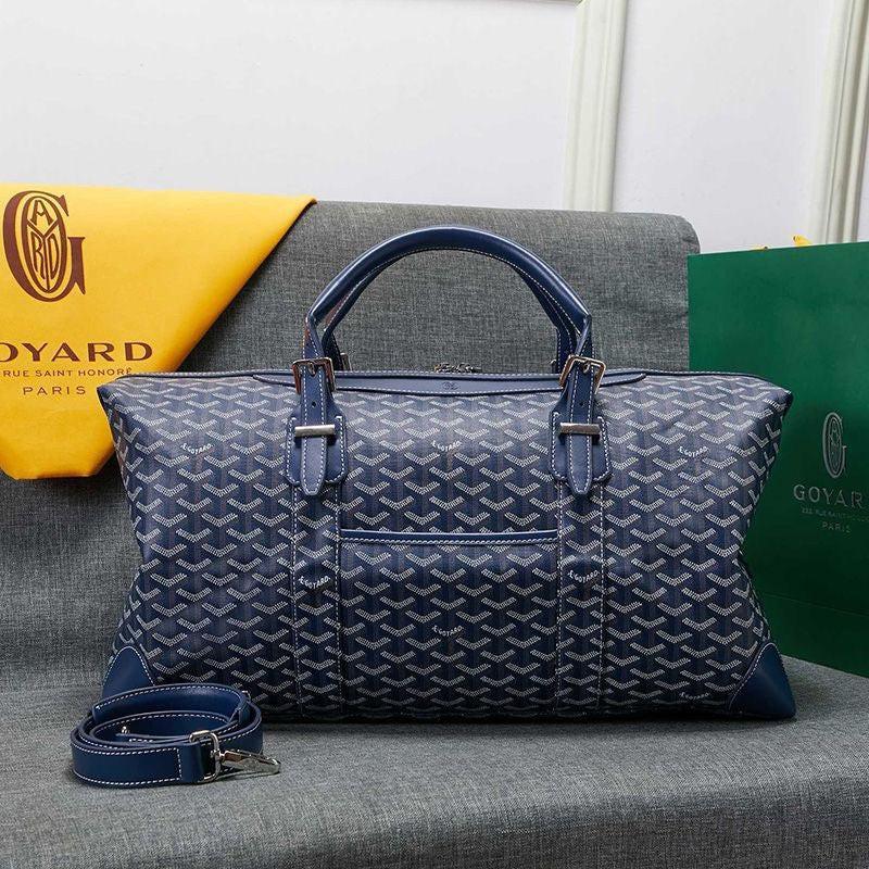 Goyard Boston 50 Bag In Goyardine Canvas Travel Bag Luggage ✨