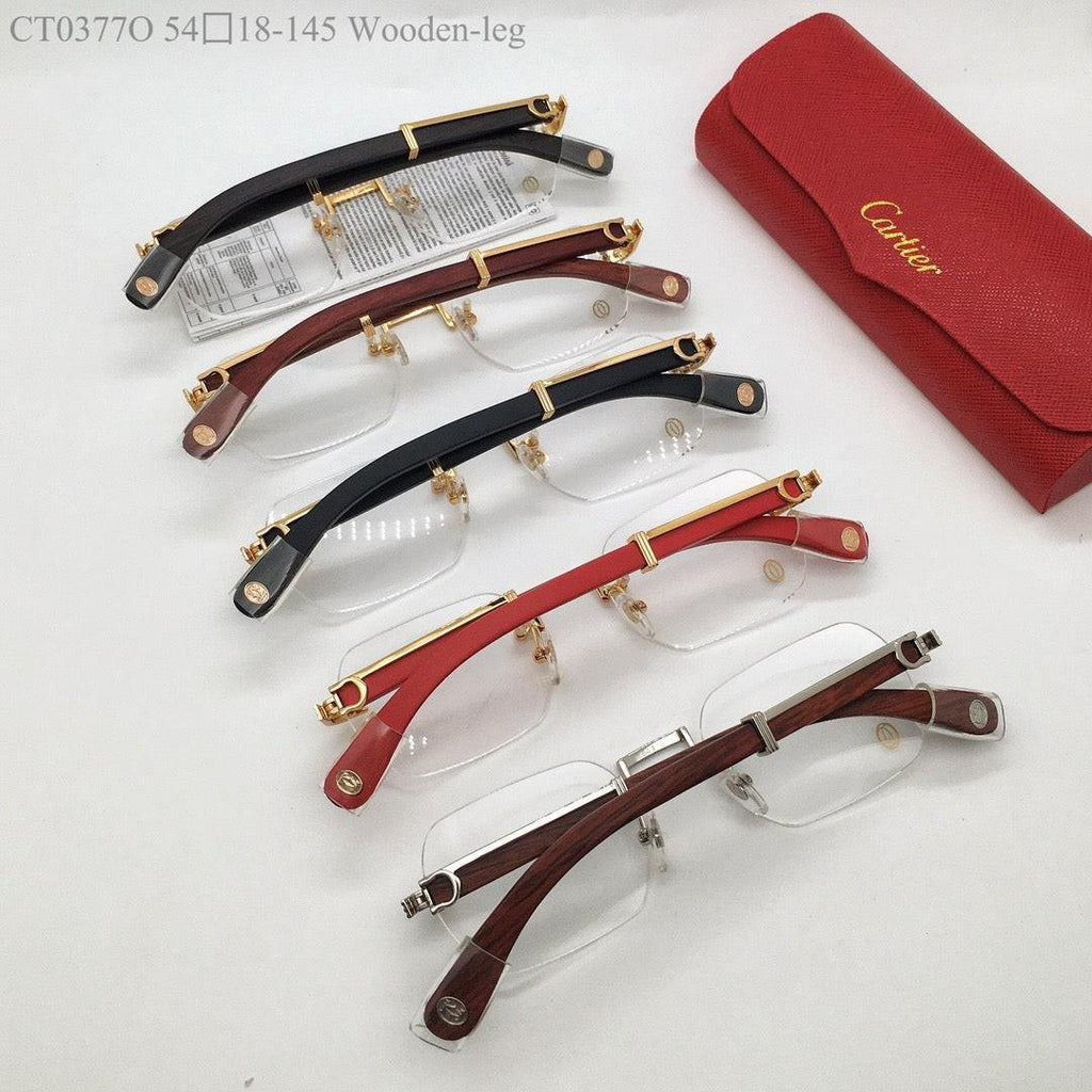 Cartier CT 0377O-NVt Optical Wooden frame 53-21-145  $2945 ✨