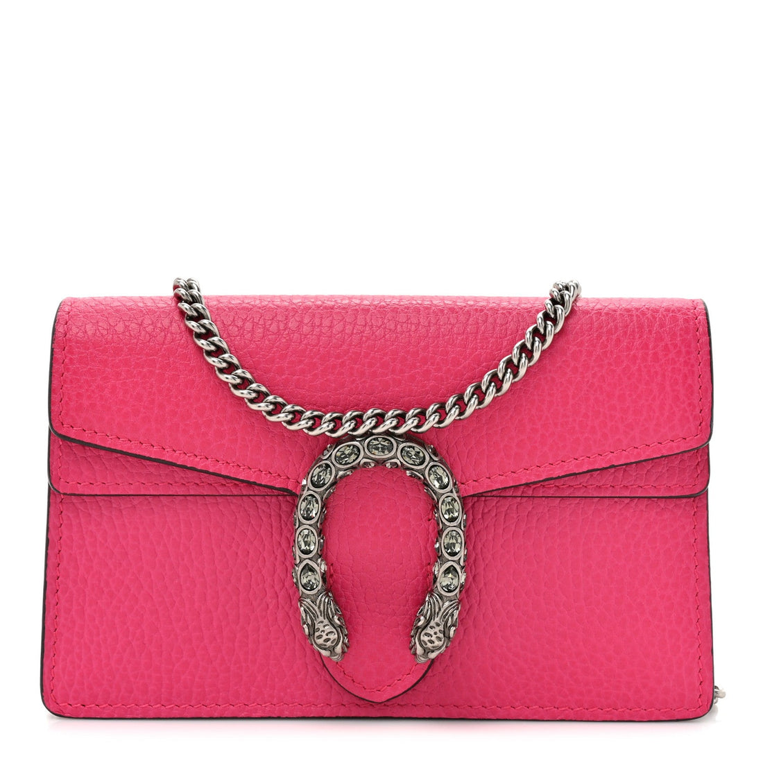 Dollar Calfskin Crystal Super Mini Dionysus Shoulder Bag Box Pink Black Diamond