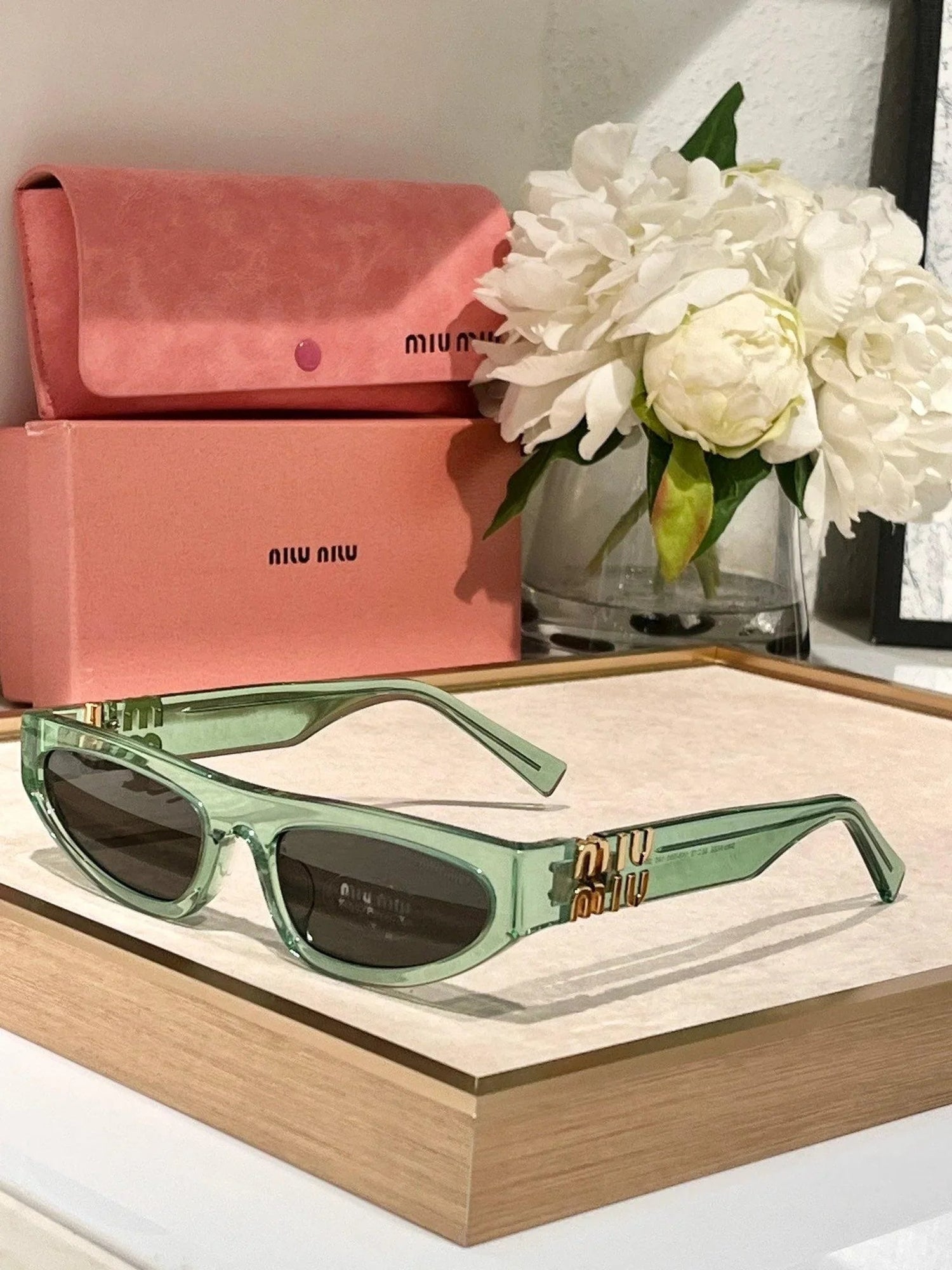 Miu Miu Glimpse oval-frame Acetate - 54 -07ZS Women&