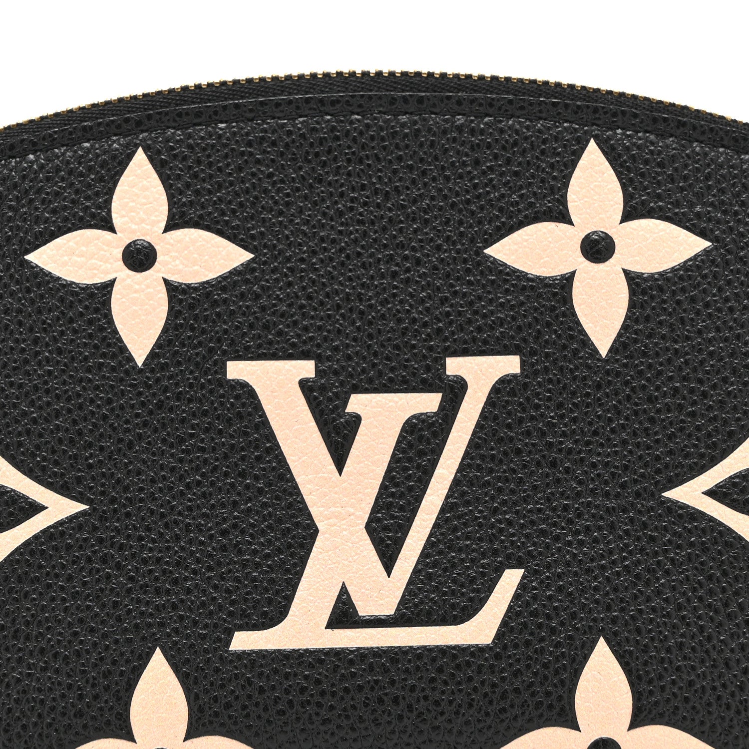 Empreinte Monogram Giant Cosmetic Pouch Black Beige