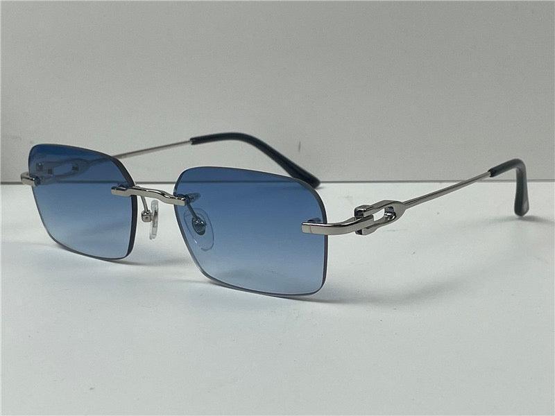 CARTIER  CT0290  Gold-Silver Men's Sunglasses 👑