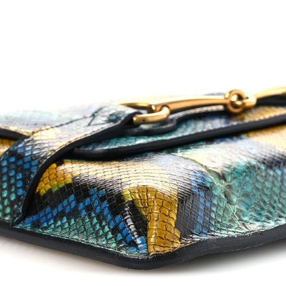Snakeskin Bright Bit Animalier Medium Shoulder Bag Multicolor