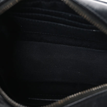 Calfskin Matelasse Monogram Lou Belt Bag Black