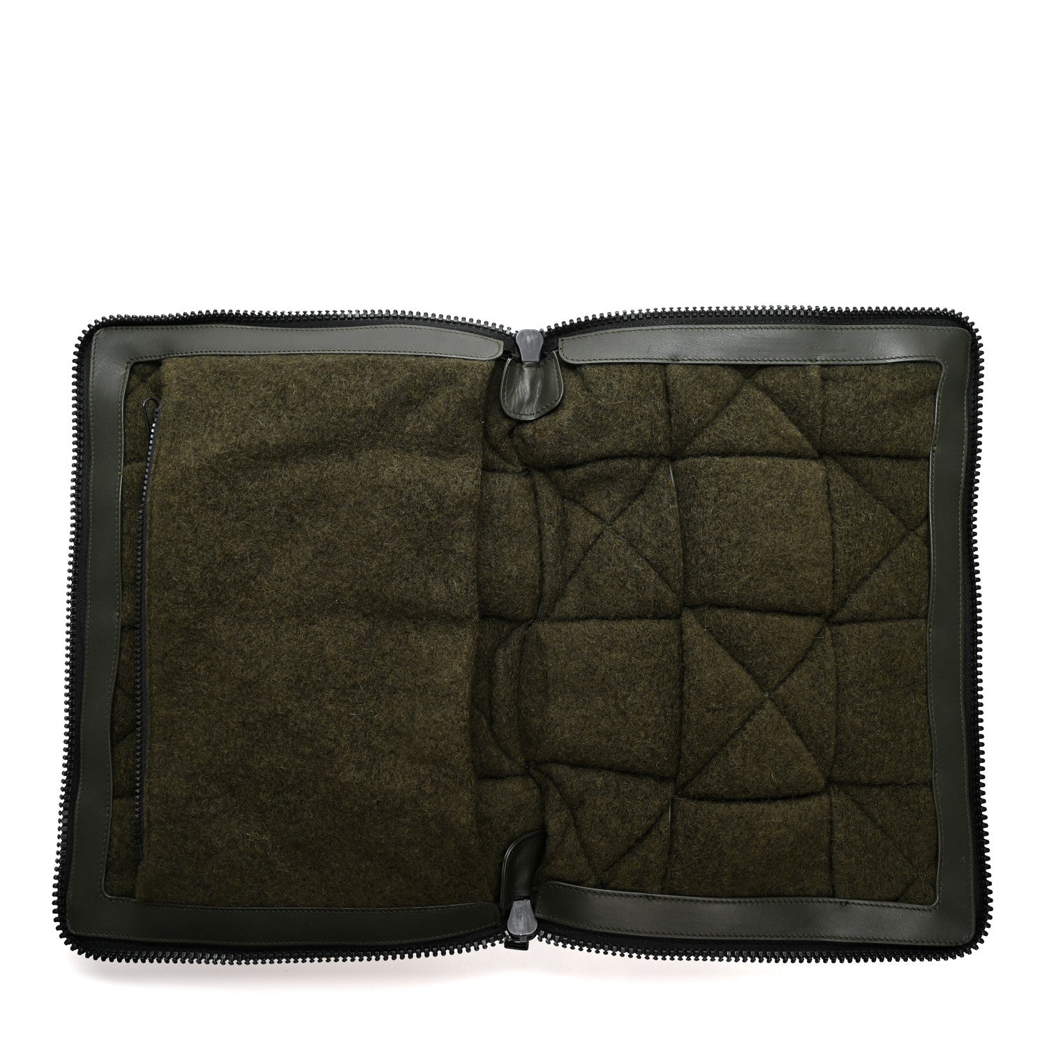 Calfskin Maxi Intrecciato Puffy Laptop Pouch Camping