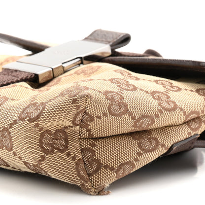 Monogram Waist Pouch Bag Dark Brown