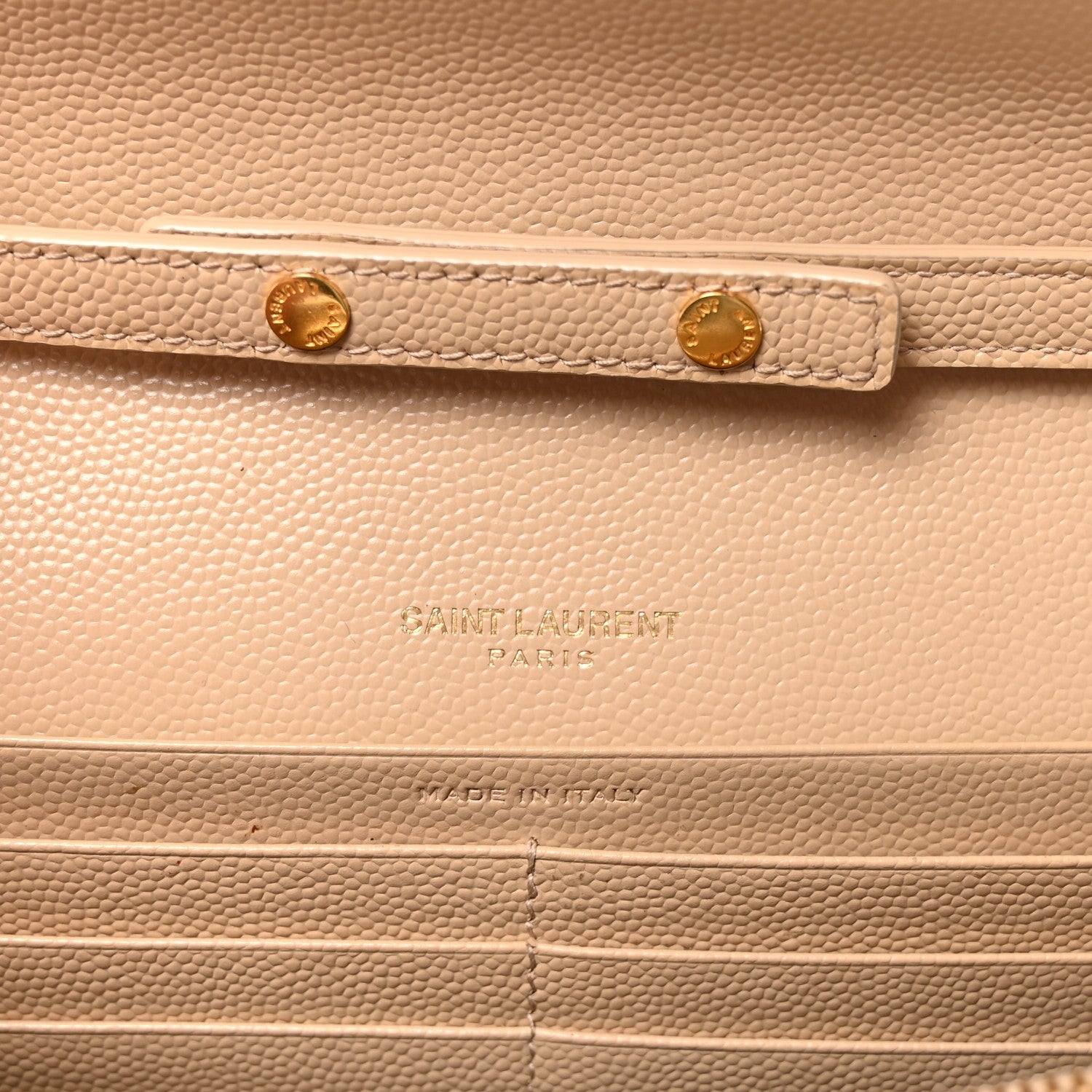 Grain De Poudre Matelasse Chevron Monogram Chain Wallet Nude Powder