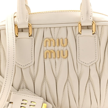Nappa Matelasse Small Arcadie White