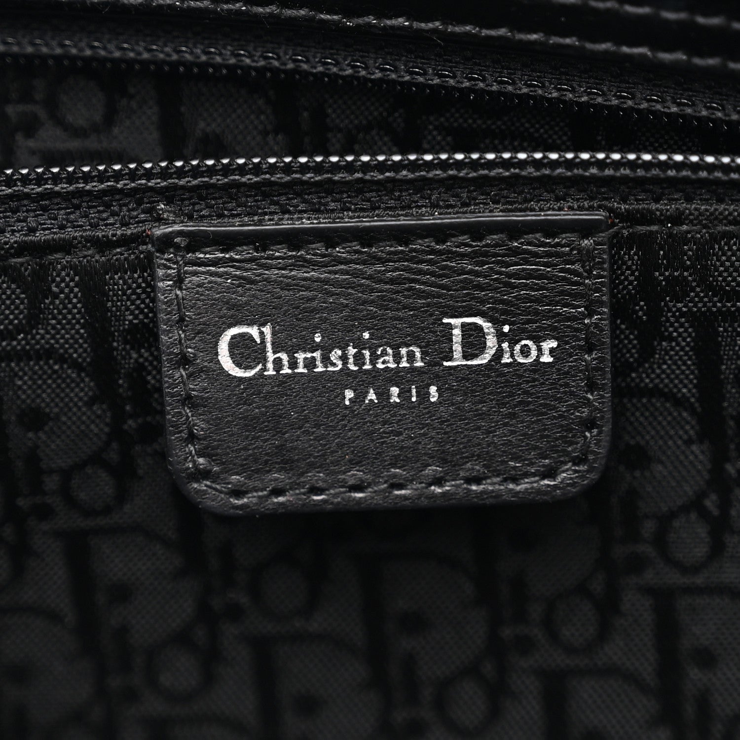 Patent Cannage Stitched East West Lady Dior Black