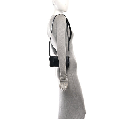Nappa Maxi Intreccio The Belt Cassette Bag Black