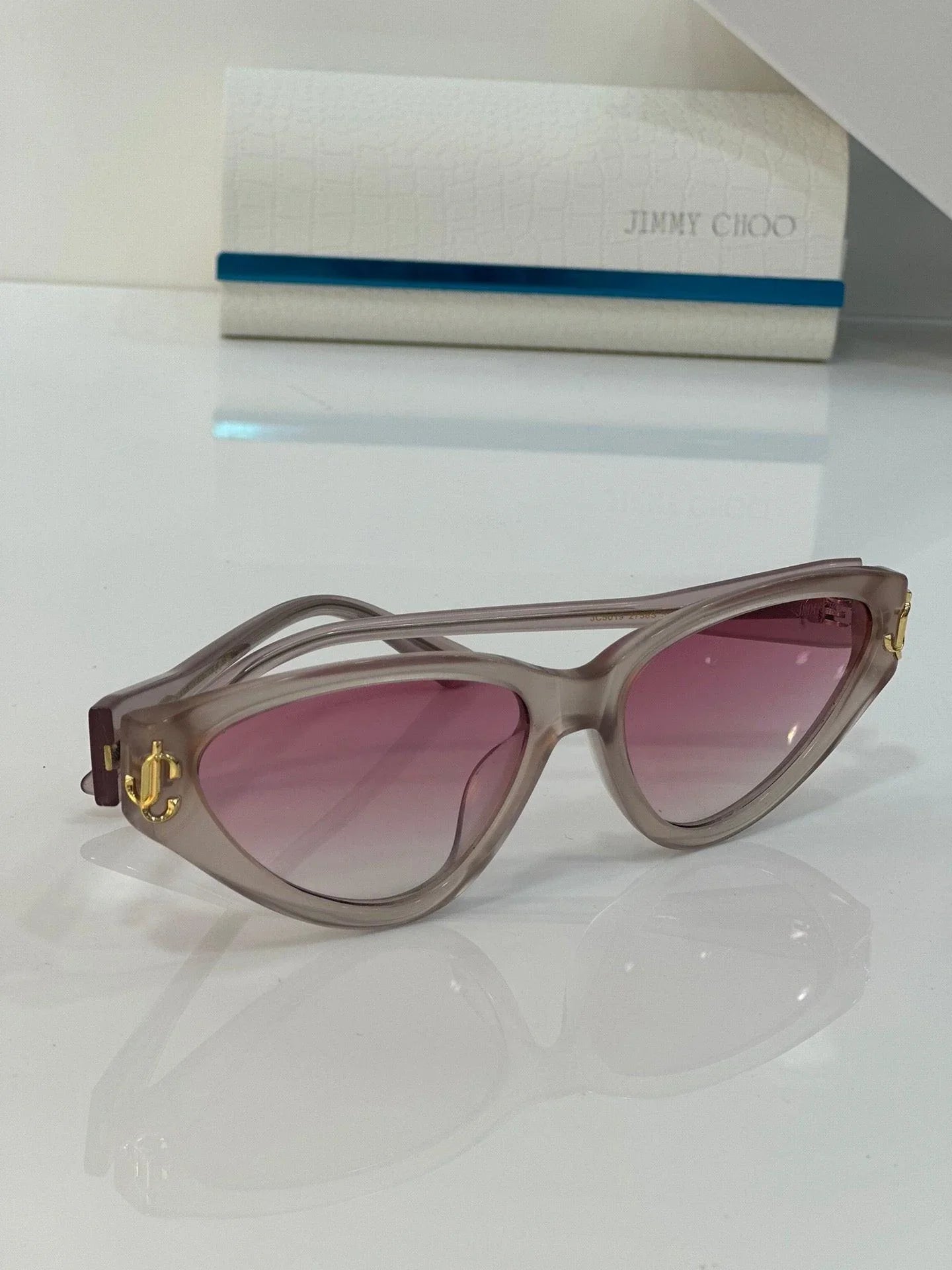 2024 Jimmy Choo JC5019 Cat Eye Sunglasses with Glitter women's ✨