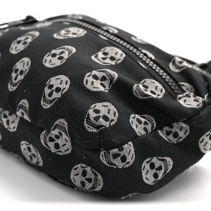 Jacquard Skull Belt Bag Black White