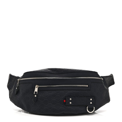 Guccissima Web Belt Bag Navy