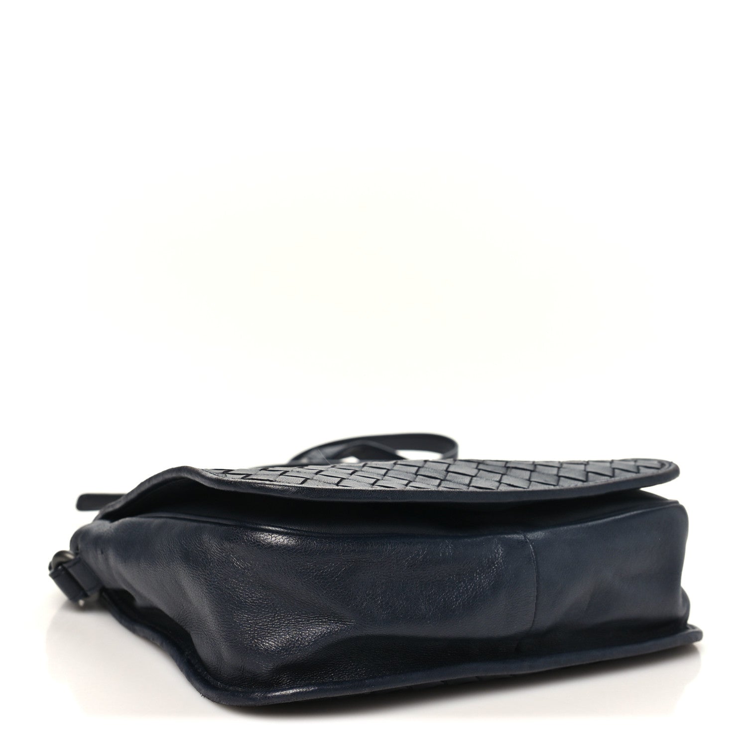 Nappa Intrecciato Messenger Bag Ardoise