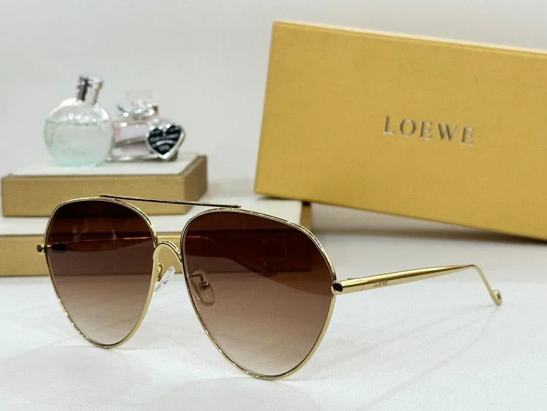 LOEWE Loewe Metal Aviator LW 40067U 30G Unisex Sunglasses ✨