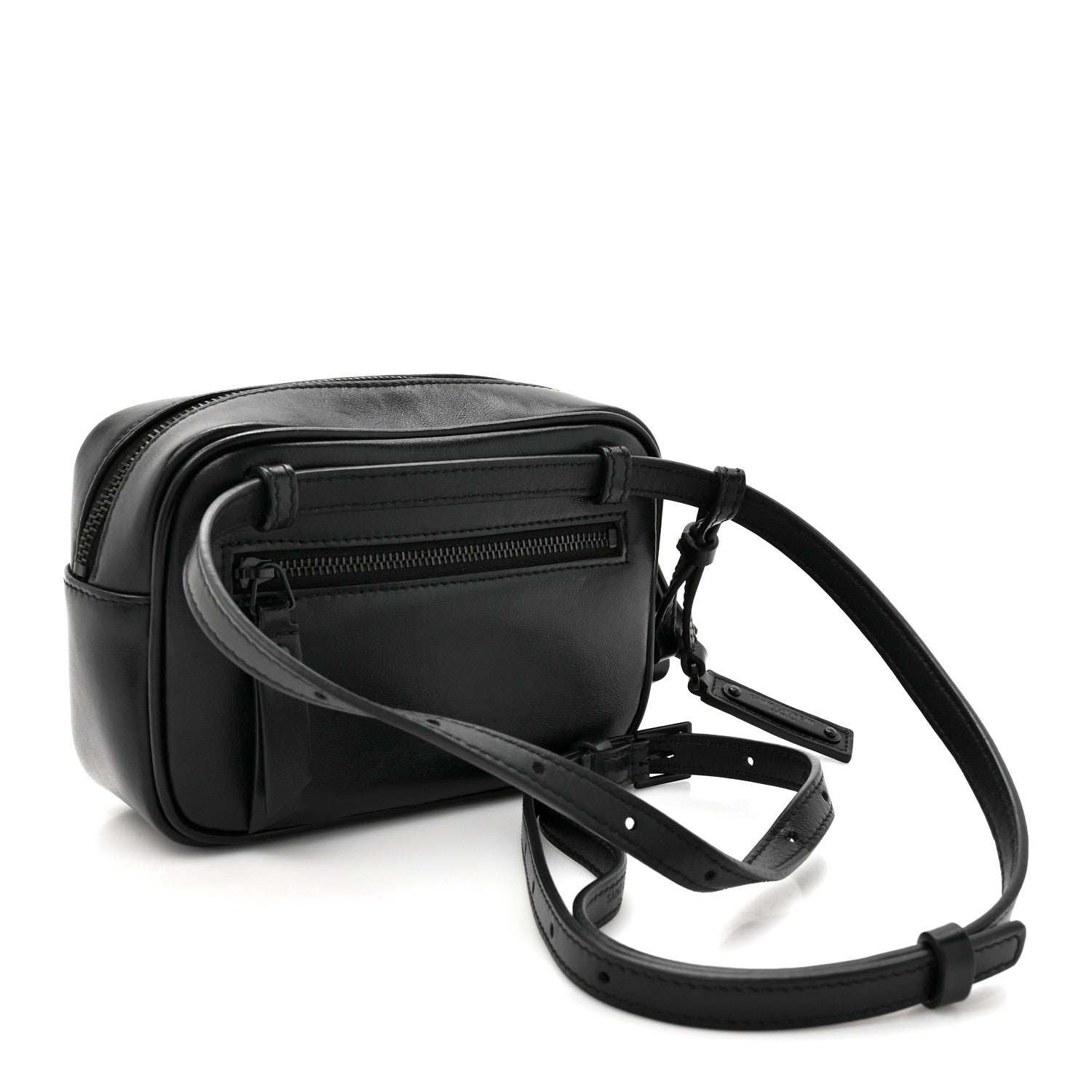 Calfskin Matelasse Monogram Lou Belt Bag Black