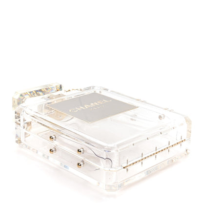 Transluscent Plexiglass Perfume Bottle Clutch