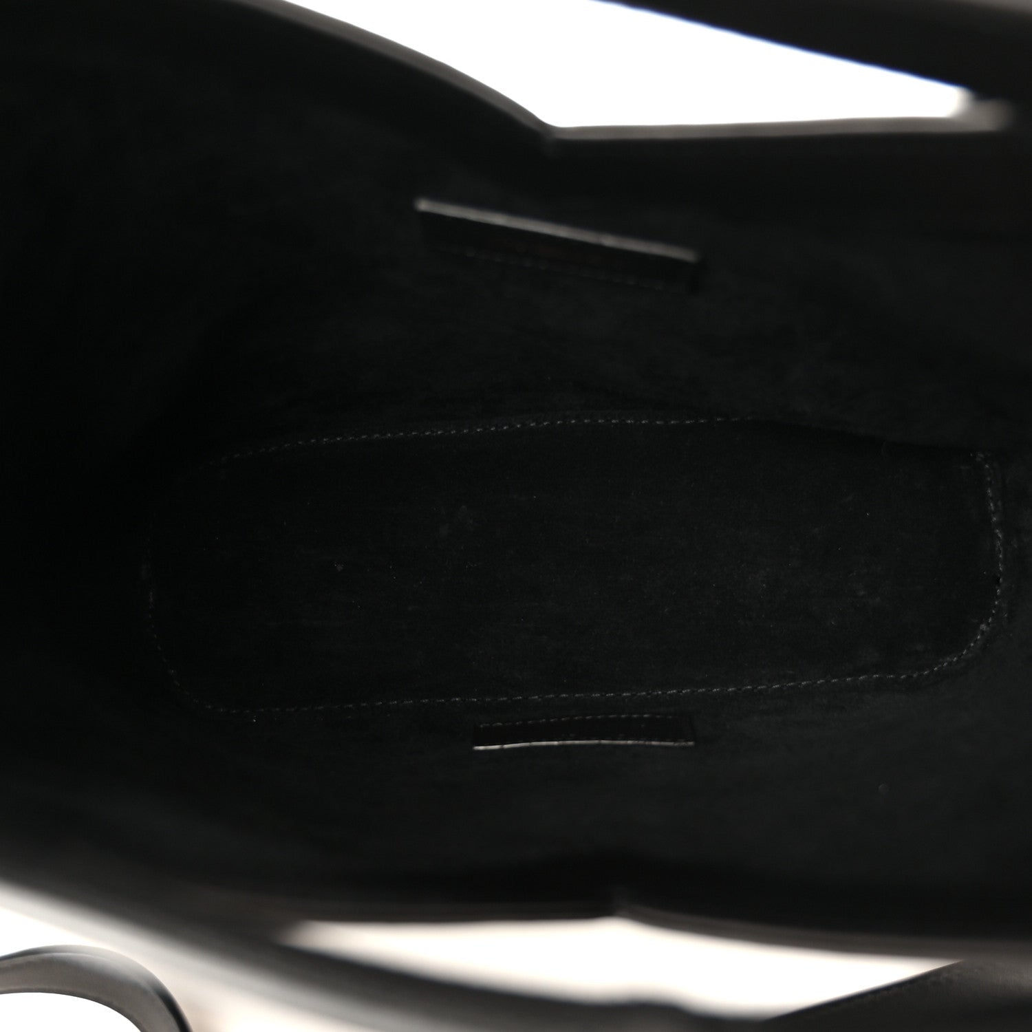 Smooth Calfskin Y Small Bucket Bag Black
