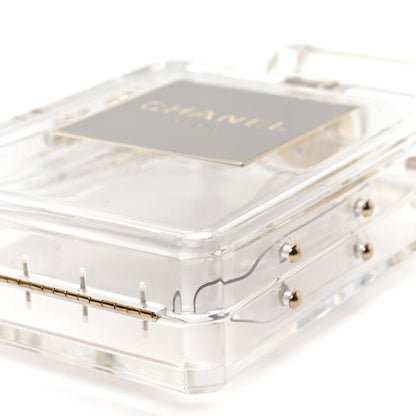 Transluscent Plexiglass Perfume Bottle Clutch