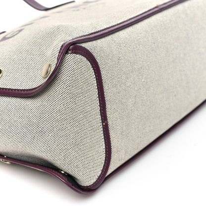 Canvas Medium Bond Shopper Tote Aubergine