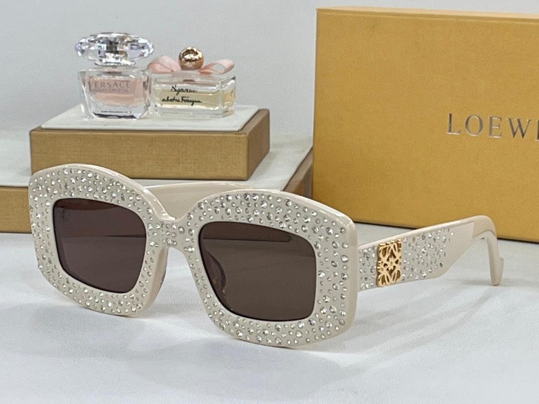 NEW SEASON Loewe Pavé Screen LW 4114 IS 90A Geometric Sunglasses ✨
