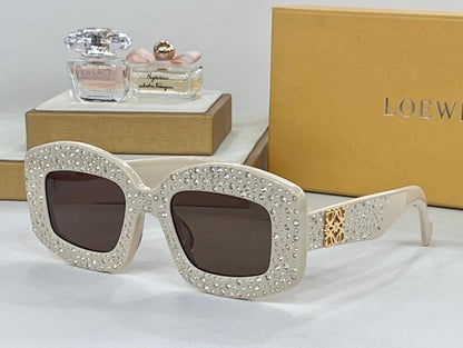 NEW SEASON Loewe Pavé Screen LW 4114 IS 90A Geometric Sunglasses ✨