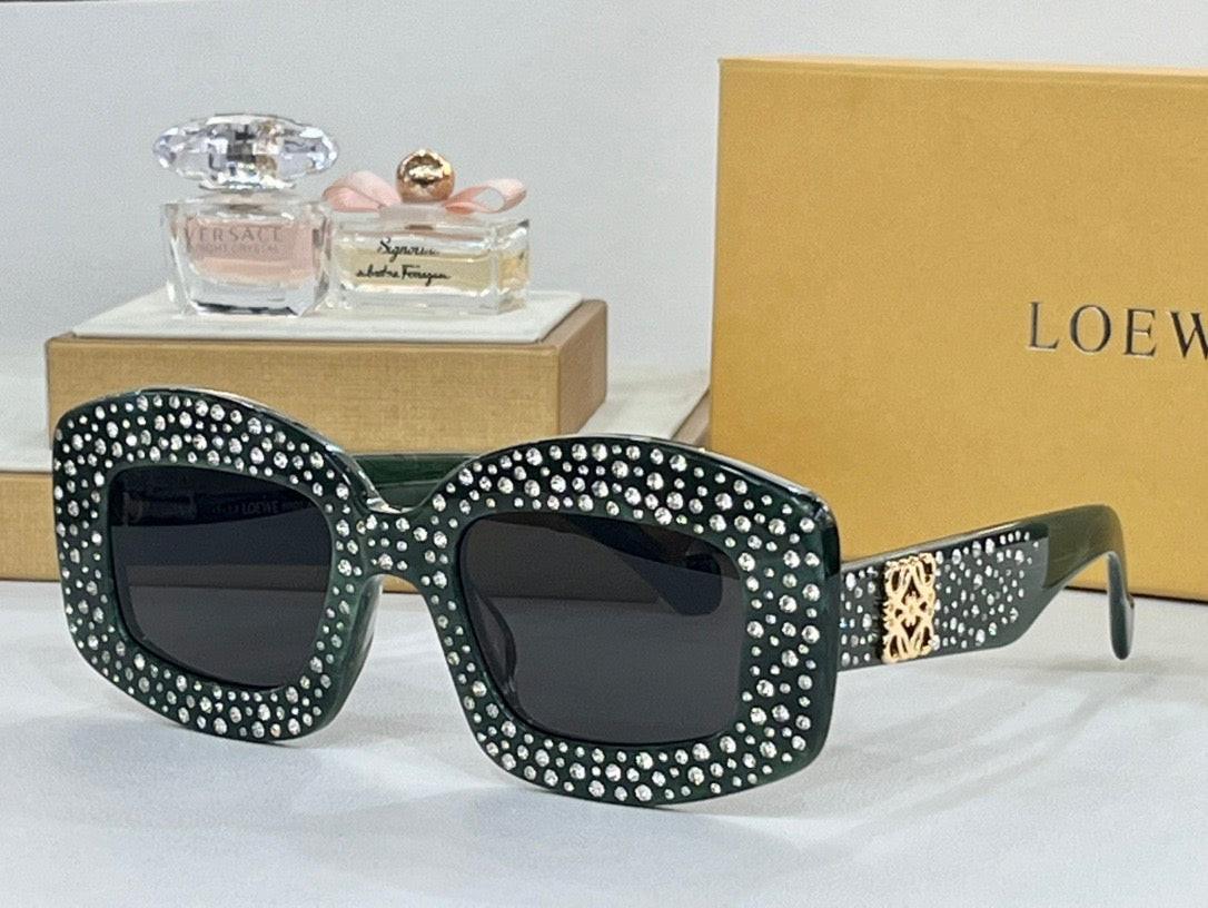 NEW SEASON Loewe Pavé Screen LW 4114 IS 90A Geometric Sunglasses ✨
