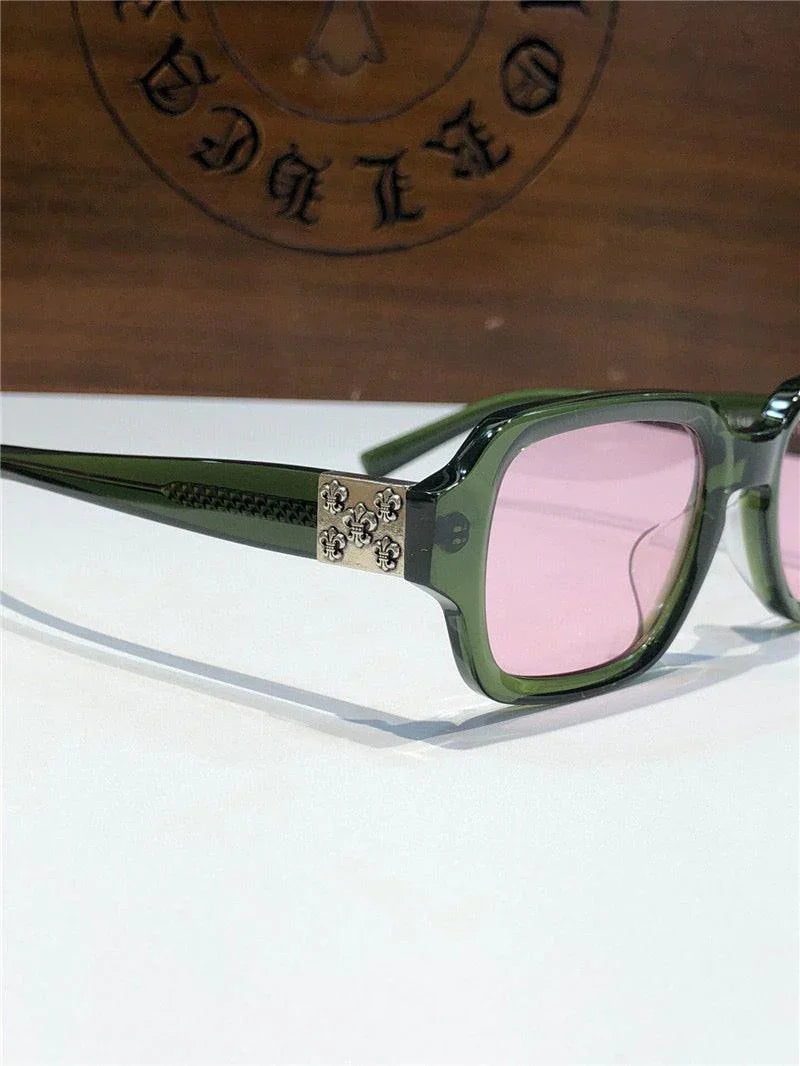 Chrome Hearts TV PARTY matty boy square-frame tinted sunglasses🔱
