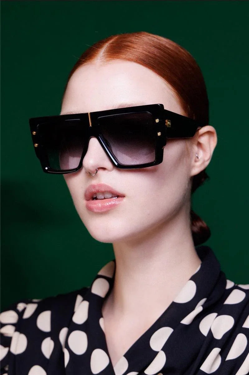 BALMAIN B-GRAND BPS-144A BLK-GLD Sunglasses  ✨