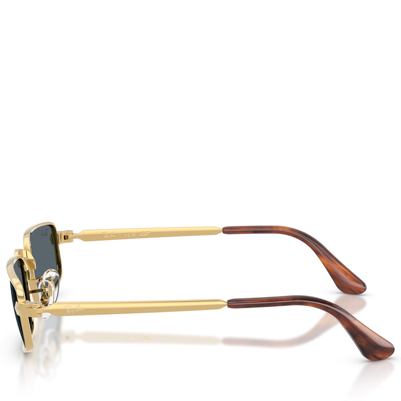 A$AP Rocky x Ray-Ban Bold Metals - Polished Arista Gold/Blue