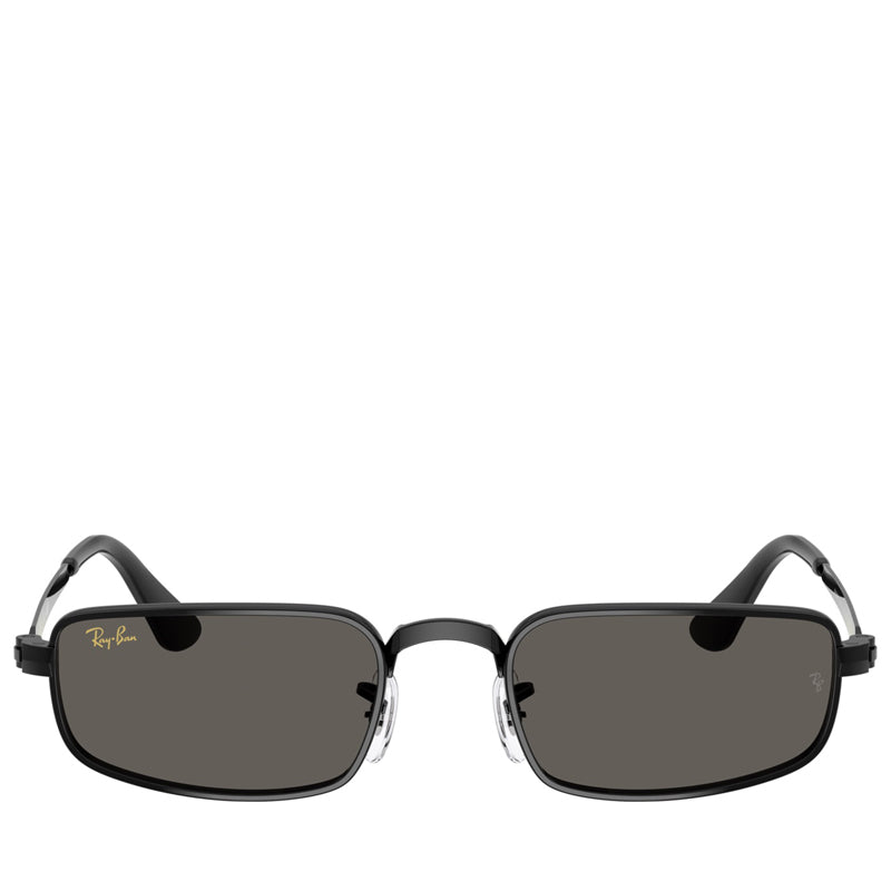A$AP Rocky x Ray-Ban Bold Metals - Polished Black/Dark Gray