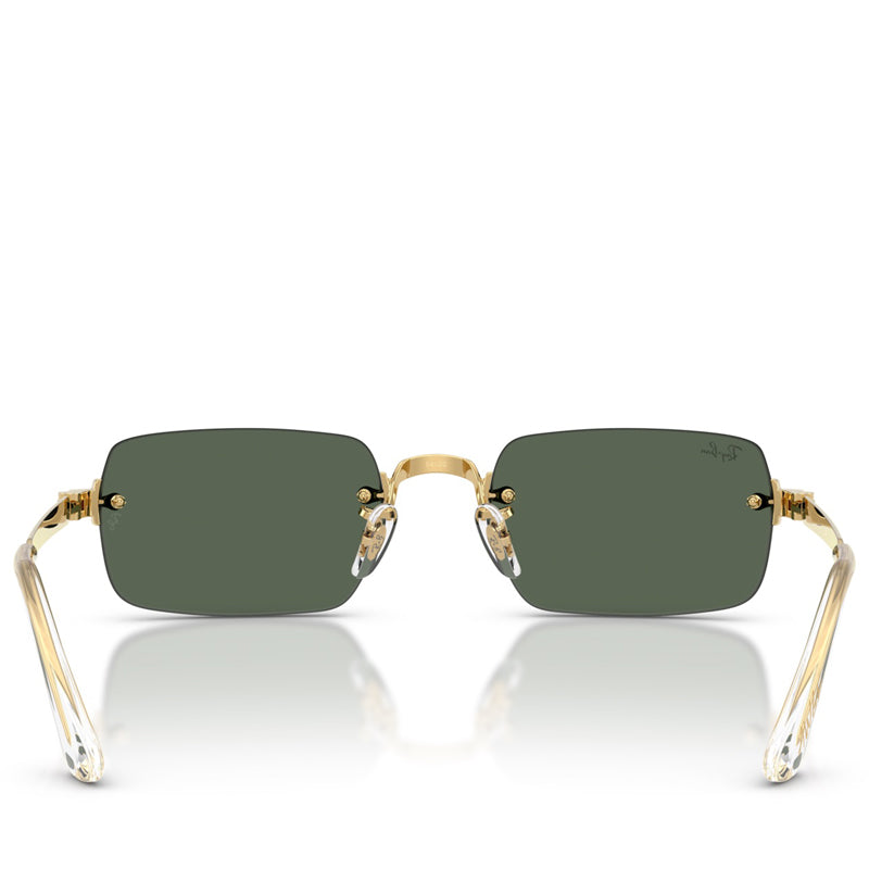 A$AP Rocky x Ray-Ban Rimless - Polished Arista Gold/Dark Green