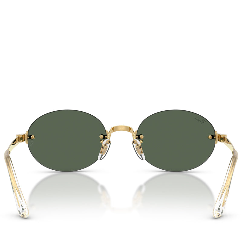A$AP Rocky x Ray-Ban Rimless - Polished Arista Gold/Dark Green