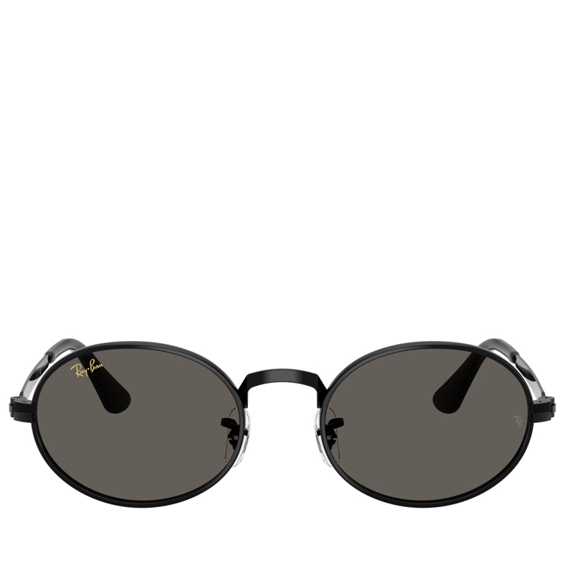 A$AP Rocky x Ray-Ban Bold Metals - Polished Black/Dark Gray