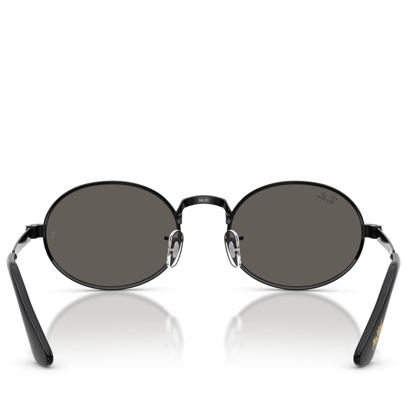 A$AP Rocky x Ray-Ban Bold Metals - Polished Black/Dark Gray