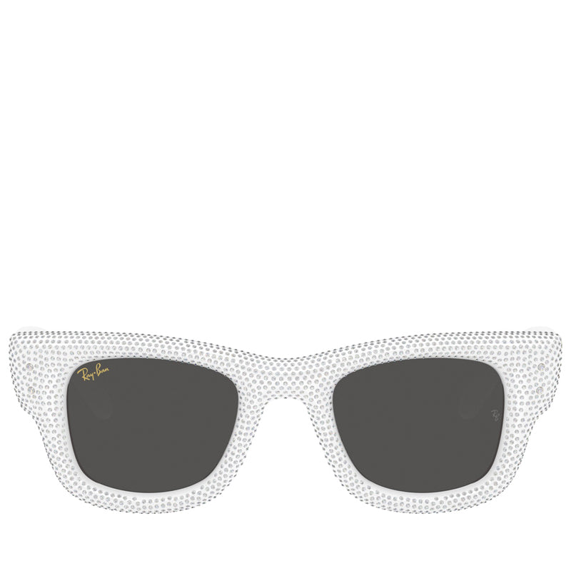 A$AP Rocky x Ray-Ban Wayfarer Puffer Crystal Pavé Edition - Polished White/Strass Pavé