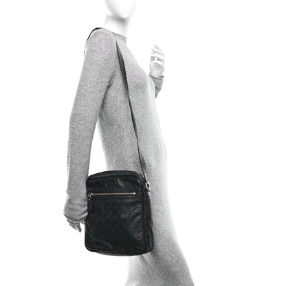 Guccissima Flat Messenger Bag Black