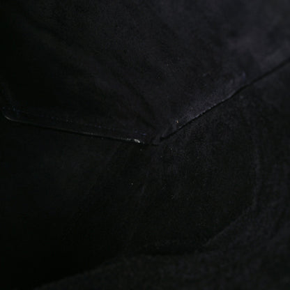 Soft Grained Calfskin Sangle Bucket Bag Navy Blue