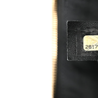 Calfskin Quilted Waist Bag Black