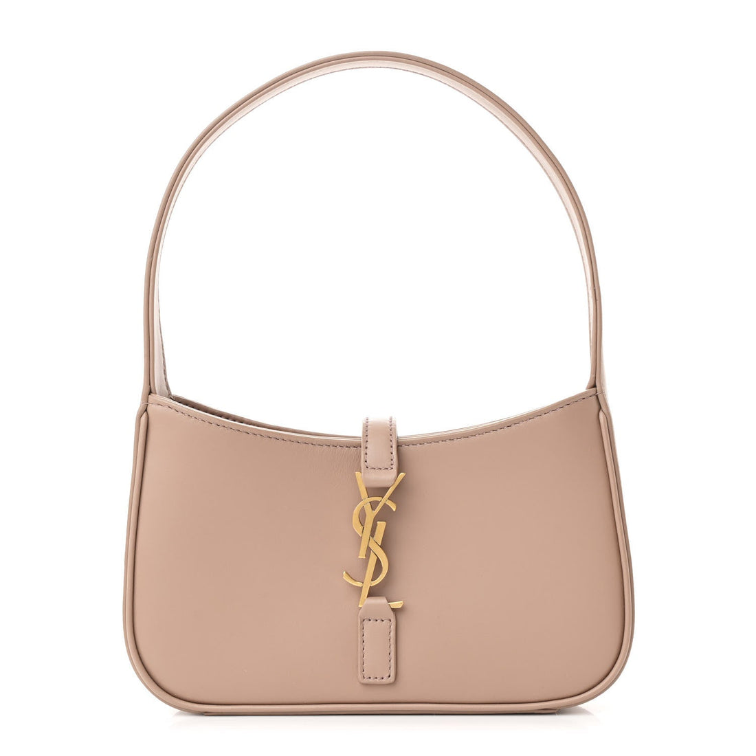 Smooth Calfskin Le 5 A 7 Mini Hobo Dark Beige