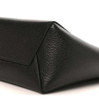 Soft Grained Calfskin Small Sangle Bucket Bag Black