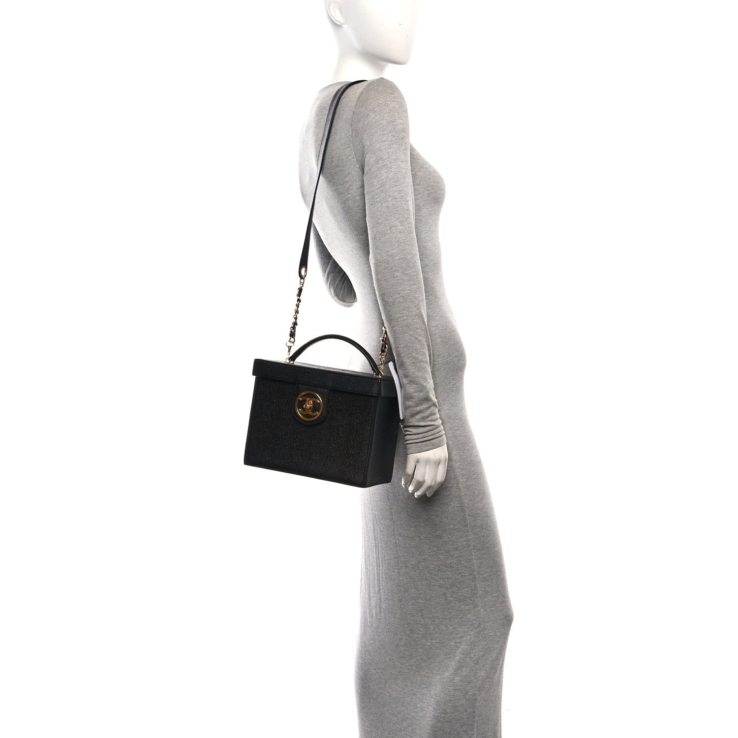 Caviar Vanity Train Case Black