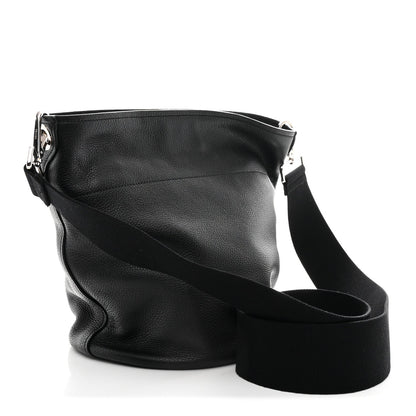Vitello Daino Bucket Bag Black