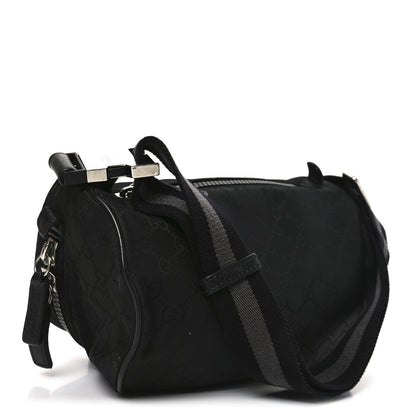 Nylon Monogram Fanny Pack Belt Bag Black