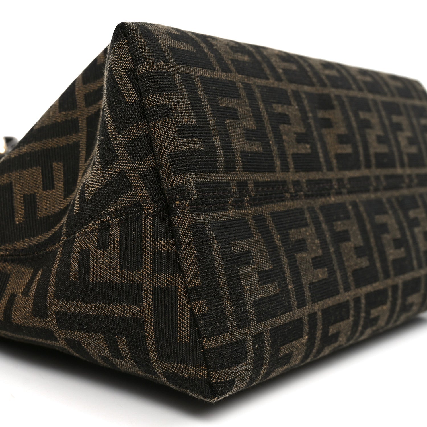 Vitello Grace Jacquard FF Medium By The Way Boston Bag Tobacco Moro Ebano