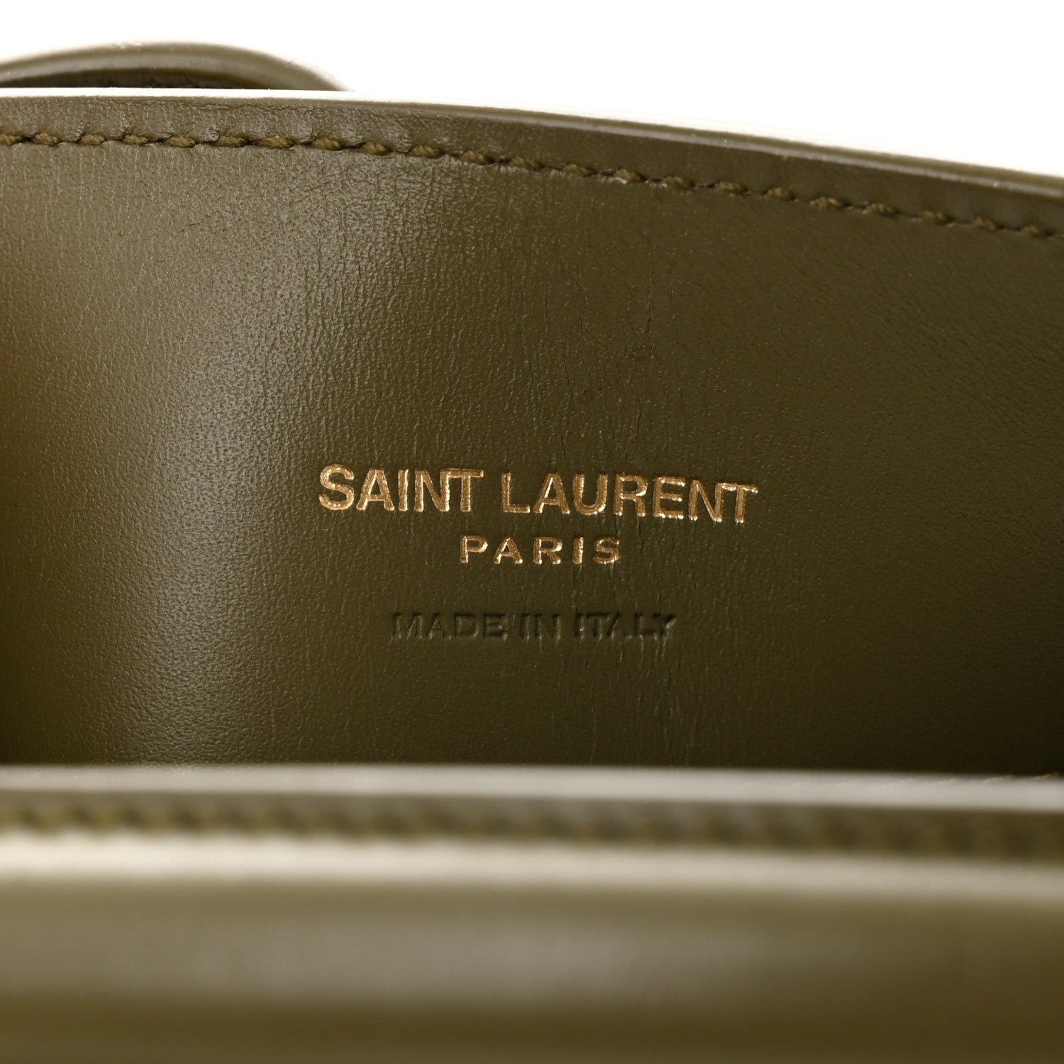 Shiny Calfskin Le 37 Mini Bucket Bag Strong Moss