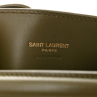 Shiny Calfskin Le 37 Mini Bucket Bag Strong Moss