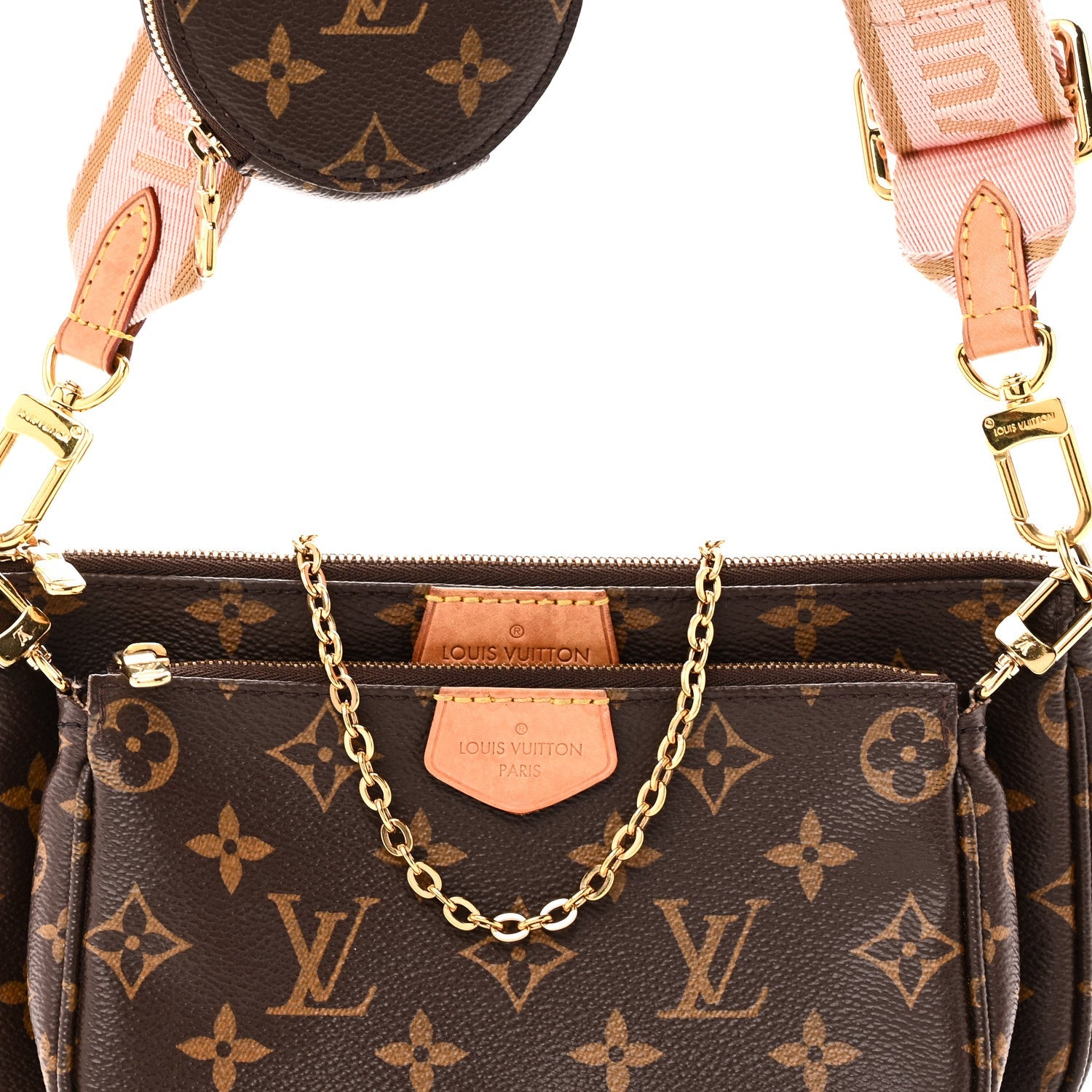 Monogram Multi Pochette Accessories Rose Clair