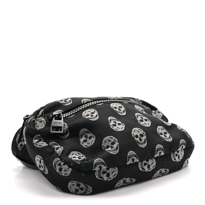 Jacquard Skull Belt Bag Black White